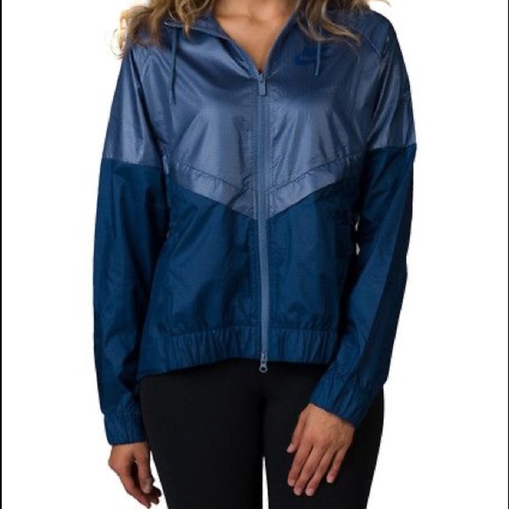 Blue Nike windbreaker